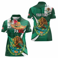 Mexico Hispanic Heritage Personalized Women Polo Shirt With Aguila Mexicana - Wonder Print Shop
