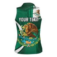 Mexico Hispanic Heritage Personalized Women Sleeveless Polo Shirt With Aguila Mexicana - Wonder Print Shop