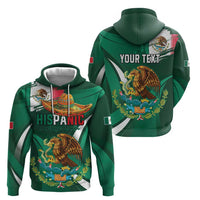 Mexico Hispanic Heritage Personalized Zip Hoodie With Aguila Mexicana - Wonder Print Shop