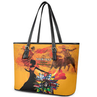 Spain Hispanic Heritage Personalized Leather Tote Bag - Wonder Print Shop