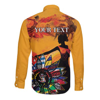 Spain Hispanic Heritage Personalized Long Sleeve Button Shirt - Wonder Print Shop