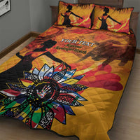 Spain Hispanic Heritage Personalized Quilt Bed Set - Wonder Print Shop