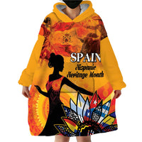 Spain Hispanic Heritage Personalized Wearable Blanket Hoodie - Wonder Print Shop
