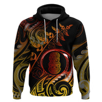 New Zealand Hoodie Aotearoa Hei-Tiki Maori Fern Tattoo Arty - Wonder Print Shop