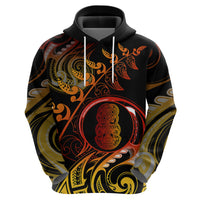 New Zealand Hoodie Aotearoa Hei-Tiki Maori Fern Tattoo Arty - Wonder Print Shop