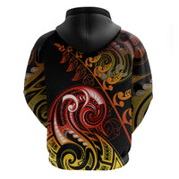 New Zealand Hoodie Aotearoa Manaia Maori Fern Tattoo Arty - Wonder Print Shop