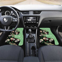 Mexican Sugar Skull Personalized Car Mats Dia de Los Muertos Vibe LT9 - Wonder Print Shop