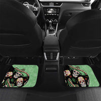 Mexican Sugar Skull Personalized Car Mats Dia de Los Muertos Vibe LT9 - Wonder Print Shop