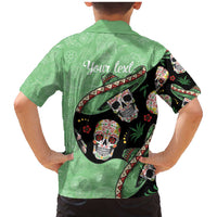 Mexican Sugar Skull Personalized Family Matching Mermaid Dress and Hawaiian Shirt Dia de Los Muertos Vibe LT9 - Wonder Print Shop