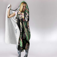 Mexican Sugar Skull Personalized Hooded Blanket Dia de Los Muertos Vibe