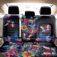 Mexican La Calaca and Butterfly Back Car Seat Cover Skull Day Of The Dead LT9 - Wonder Print Shop