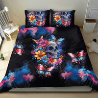 Mexican La Calaca and Butterfly Bedding Set Skull Day Of The Dead LT9 - Wonder Print Shop