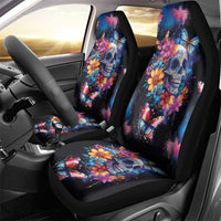 Mexican La Calaca and Butterfly Car Seat Cover Skull Day Of The Dead LT9 - Wonder Print Shop