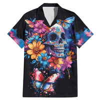 Mexican La Calaca and Butterfly Family Matching Mermaid Dress and Hawaiian Shirt Skull Day Of The Dead LT9 - Wonder Print Shop
