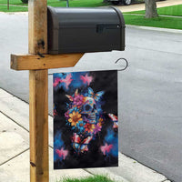 Mexican La Calaca and Butterfly Garden Flag Skull Day Of The Dead - Wonder Print Shop