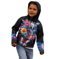 Mexican La Calaca and Butterfly Kid Hoodie Skull Day Of The Dead - Wonder Print Shop