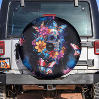 Mexican La Calaca and Butterfly Spare Tire Cover Skull Day Of The Dead - Wonder Print Shop