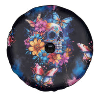 Mexican La Calaca and Butterfly Spare Tire Cover Skull Day Of The Dead - Wonder Print Shop