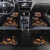 Mexican La Calaca and Marigold Flowers Car Mats Skull Day Of The Dead LT9 - Wonder Print Shop