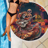 Mexican La Catrina Skeletons Dancing Beach Blanket Dia de Los Muertos Verion 1 LT9 - Wonder Print Shop