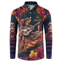 Mexican La Catrina Skeletons Dancing Button Sweatshirt Dia de Los Muertos Verion 1 LT9 - Wonder Print Shop
