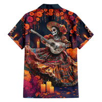 Mexican La Catrina Skeletons Dancing Family Matching Long Sleeve Bodycon Dress and Hawaiian Shirt Dia de Los Muertos Verion 1 LT9 - Wonder Print Shop