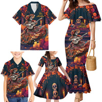 Mexican La Catrina Skeletons Dancing Family Matching Mermaid Dress and Hawaiian Shirt Dia de Los Muertos Verion 1 LT9 - Wonder Print Shop