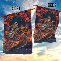 Mexican La Catrina Skeletons Dancing Garden Flag Dia de Los Muertos Verion 1 - Wonder Print Shop