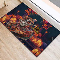 Mexican La Catrina Skeletons Dancing Rubber Doormat Dia de Los Muertos Verion 1 - Wonder Print Shop