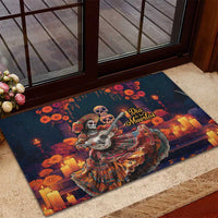 Mexican La Catrina Skeletons Dancing Rubber Doormat Dia de Los Muertos Verion 1 - Wonder Print Shop