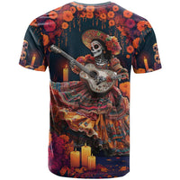 Mexican La Catrina Skeletons Dancing T Shirt Dia de Los Muertos Verion 1 - Wonder Print Shop