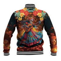 Mexican La Catrina Skeletons Dancing Baseball Jacket Dia de Los Muertos Verion 2 LT9 - Wonder Print Shop