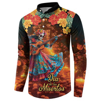 Mexican La Catrina Skeletons Dancing Button Sweatshirt Dia de Los Muertos Verion 2 LT9 - Wonder Print Shop