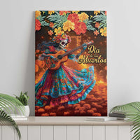 Mexican La Catrina Skeletons Dancing Canvas Wall Art Dia de Los Muertos Verion 2 LT9 - Wonder Print Shop