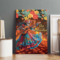 Mexican La Catrina Skeletons Dancing Canvas Wall Art Dia de Los Muertos Verion 2 LT9 - Wonder Print Shop