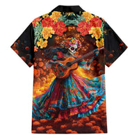 Mexican La Catrina Skeletons Dancing Family Matching Puletasi and Hawaiian Shirt Dia de Los Muertos Verion 2 - Wonder Print Shop