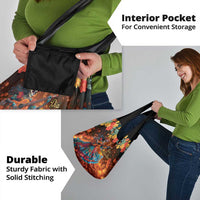 Mexican La Catrina Skeletons Dancing Grocery Bag Dia de Los Muertos Verion 2