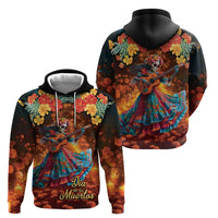 Mexican La Catrina Skeletons Dancing Hoodie Dia de Los Muertos Verion 2 - Wonder Print Shop