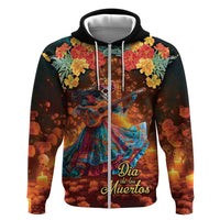 Mexican La Catrina Skeletons Dancing Hoodie Dia de Los Muertos Verion 2 - Wonder Print Shop