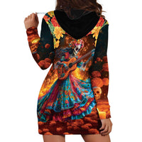 Mexican La Catrina Skeletons Dancing Hoodie Dress Dia de Los Muertos Verion 2 - Wonder Print Shop