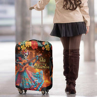 Mexican La Catrina Skeletons Dancing Luggage Cover Dia de Los Muertos Verion 2 - Wonder Print Shop