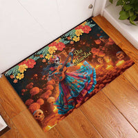 Mexican La Catrina Skeletons Dancing Rubber Doormat Dia de Los Muertos Verion 2 - Wonder Print Shop