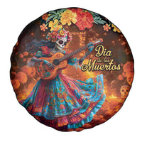 Mexican La Catrina Skeletons Dancing Spare Tire Cover Dia de Los Muertos Verion 2 - Wonder Print Shop