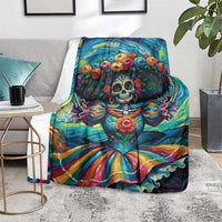 Día de los Muertos Blanket A Swirl of Colors and Souls - Wonder Print Shop