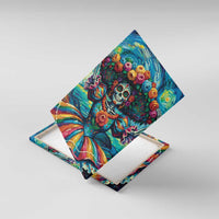 Día de los Muertos Canvas Wall Art A Swirl of Colors and Souls - Wonder Print Shop