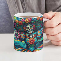 Día de los Muertos Ceramic Mug A Swirl of Colors and Souls - Wonder Print Shop