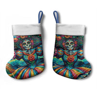 Día de los Muertos Christmas Stocking A Swirl of Colors and Souls - Wonder Print Shop
