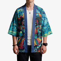 Día de los Muertos Kimono A Swirl of Colors and Souls - Wonder Print Shop