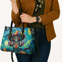 Día de los Muertos Leather Bag A Swirl of Colors and Souls - Wonder Print Shop