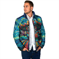 Día de los Muertos Padded Jacket A Swirl of Colors and Souls - Wonder Print Shop